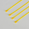 Кабель нейлона Multi цели желтый связывает собственную личность 3.6mmX250mm запирая связи кабеля нейлона 66