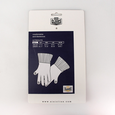 Изготовленные на заказ повторно использованные бумажные вешалки завертывают вешалки в бумагу картона для вися перчаток