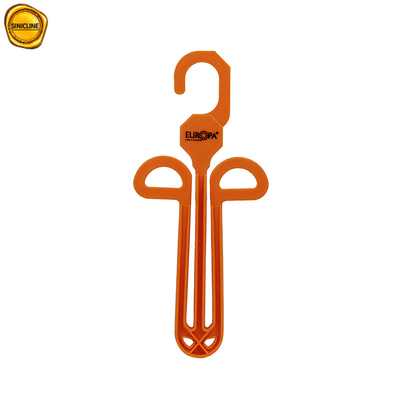 Настраиваемый логотип Оранжевый пластиковый вешалок для обуви / тапочек