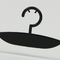 Подгонянные бюстгальтер пластиковой вешалки черноты логотипа женские и вешалка нижнего белья