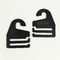 Настройка логотипа Чёрный PP/PE Пластиковые вешалки для галстуков Тег 6*9 см Размер